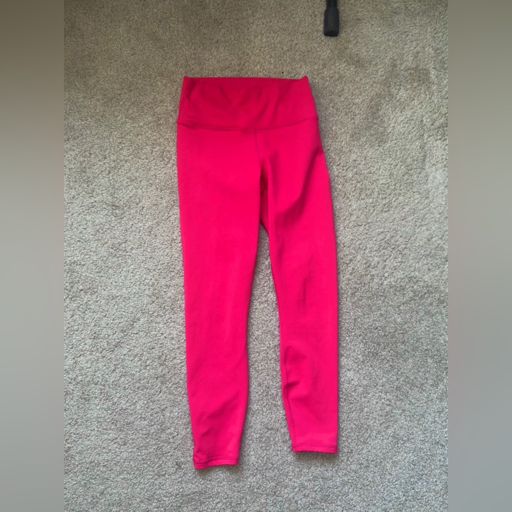 Fabletics Dark Pink PowerHold Leggings 7/8 small S